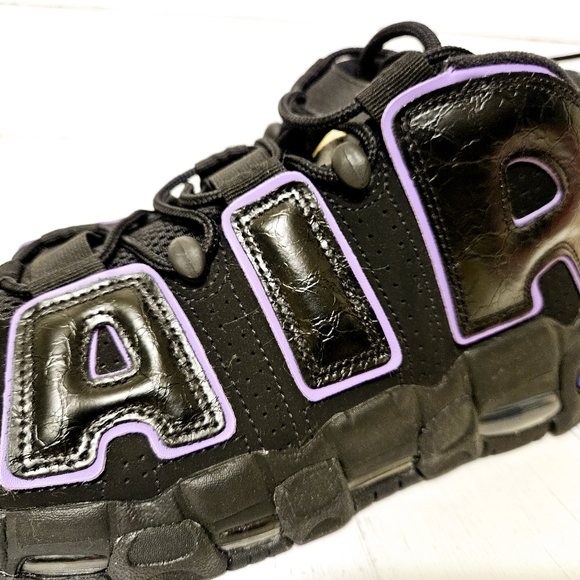 Nike Air More Uptempo '96 Black Action Grape Sneakers DV1879-001 Men's Size 10.5 - Picture 7 of 10
